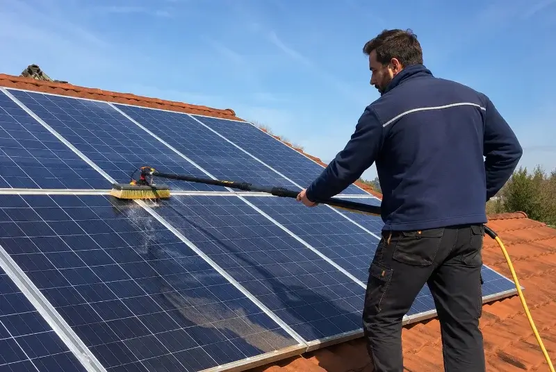 Nettoyage et entretien de panneaux solaires à Roche